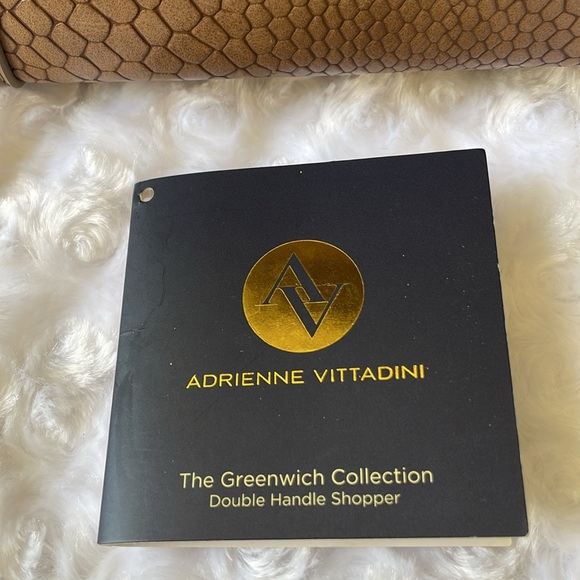 Adrienne Vittadini “The Greenwich Collection” Double Handle Shopper, Taupe - Picture 15 of 15